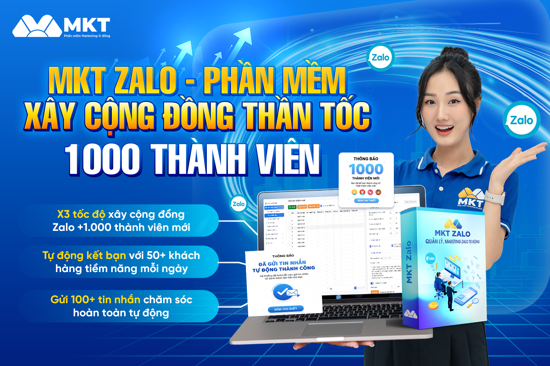 Kết bạn Zalo TỰ ĐỘNG, KHÔNG GIỚI HẠN - MKT Zalo 