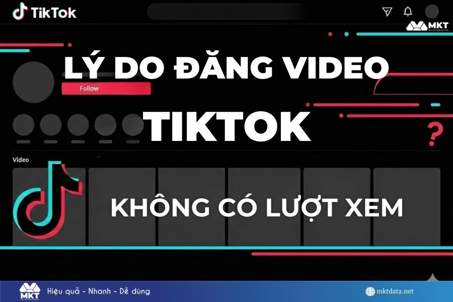 lý do đăng video TikTok không có lượt xem