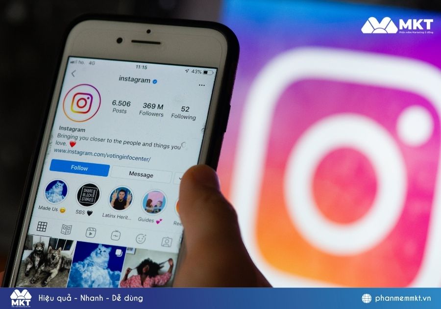 tìm Instagram qua số điện thoại