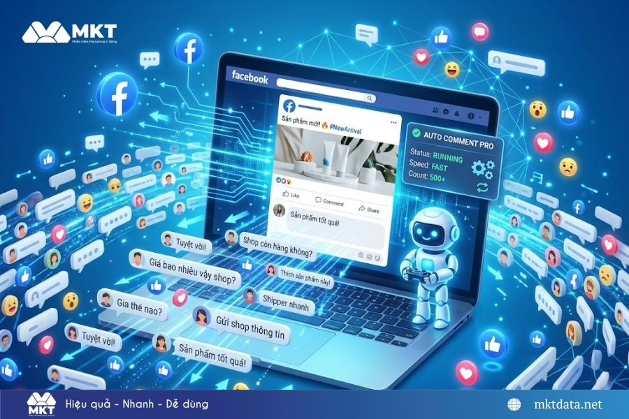 Phần mềm auto comment Facebook
